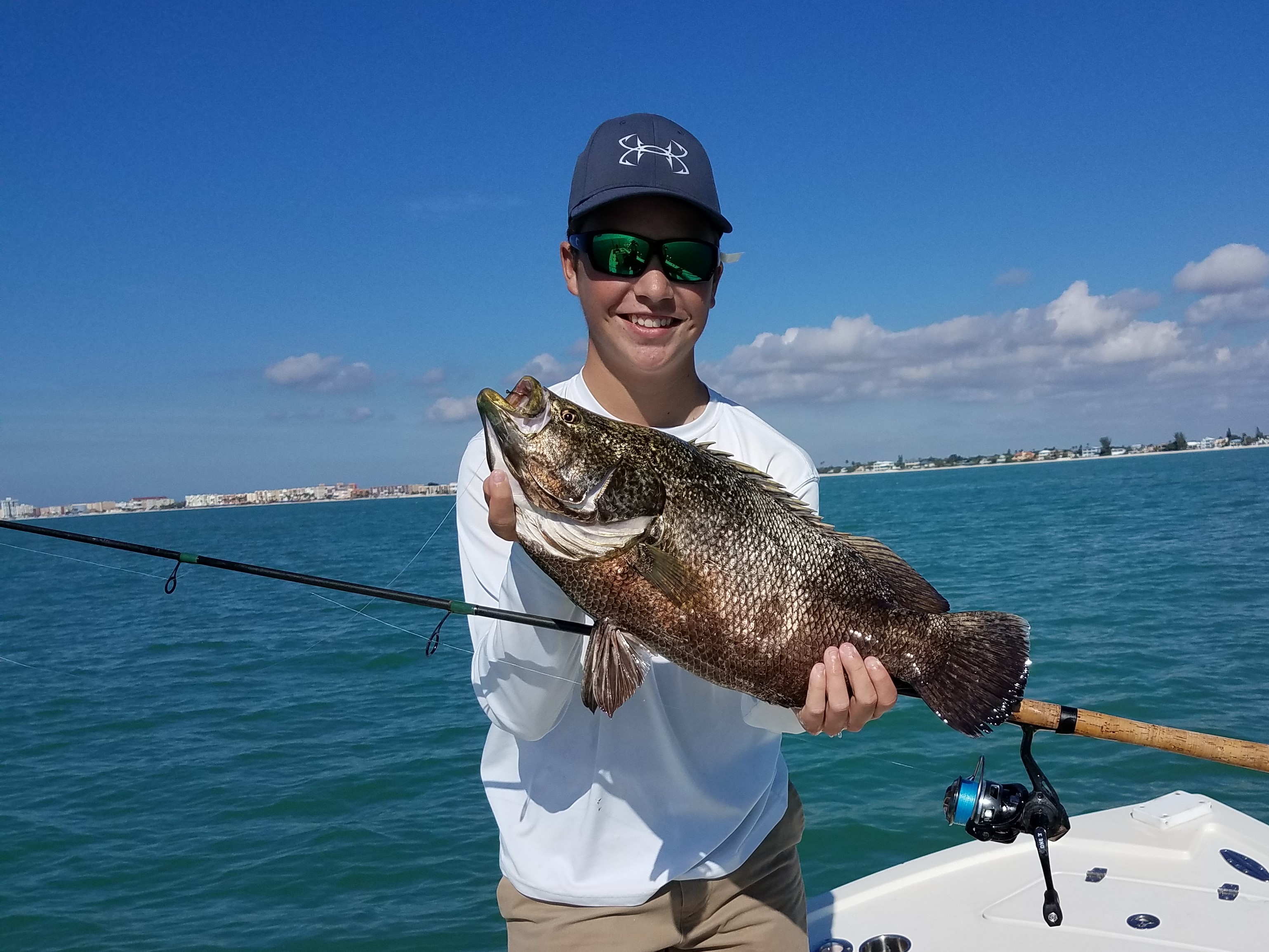 Carson's Clearwater beach triple tail caught on a nearshore fishing charter