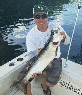 Tarpon Caught while on a Clearwater Beach fishing Charter
